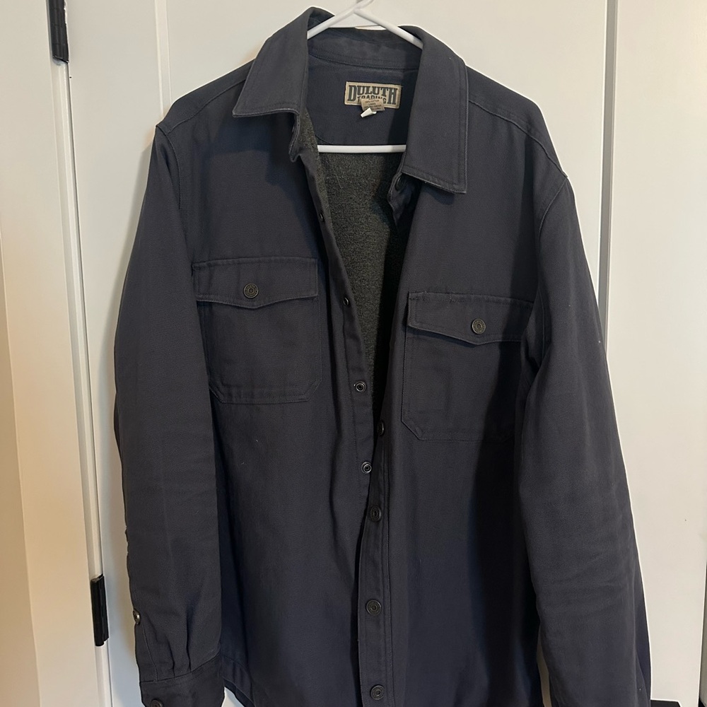 Duluth Trading Co Men's Charcoal Shirt Jacket